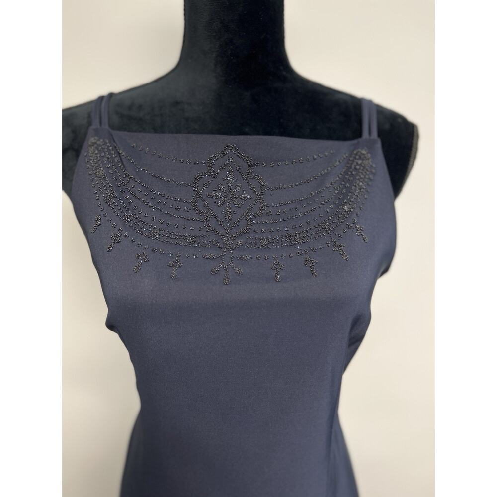 Vintage 90s Y2k Womens Maxi Dress Homecoming Beaded Sz‎ 12 USA Formal Bridesmaid